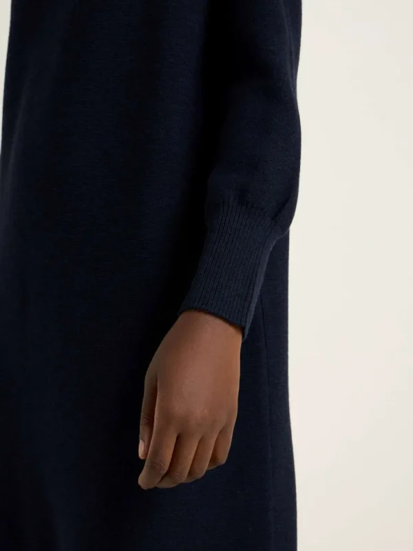 Lanius Turtleneck dress (GOTS) Midnight Melange^Dame Kjoler Og Jumpsuits