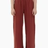 Maska - Thea flowy tencel pants - Brick Red^Dame Underdele