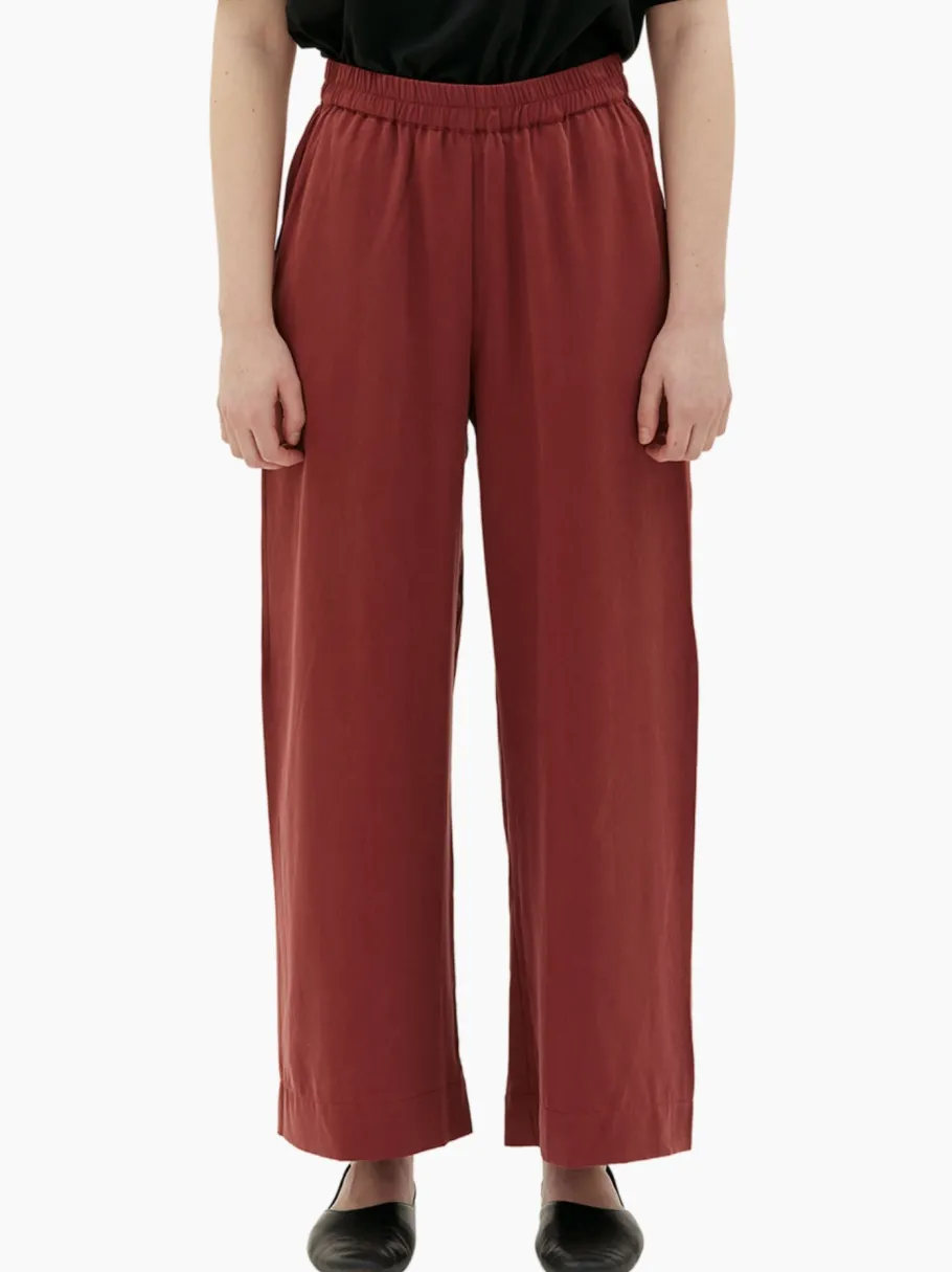 maska__thea_flowy_tencel__0.webp Maska - Thea flowy tencel pants - Brick Red^Dame Underdele
