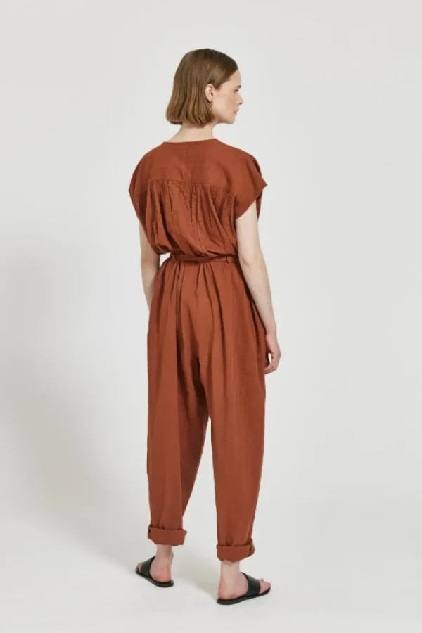 Maska Huma - Organic cotton jumpsuit Teracotta^Dame Kjoler Og Jumpsuits