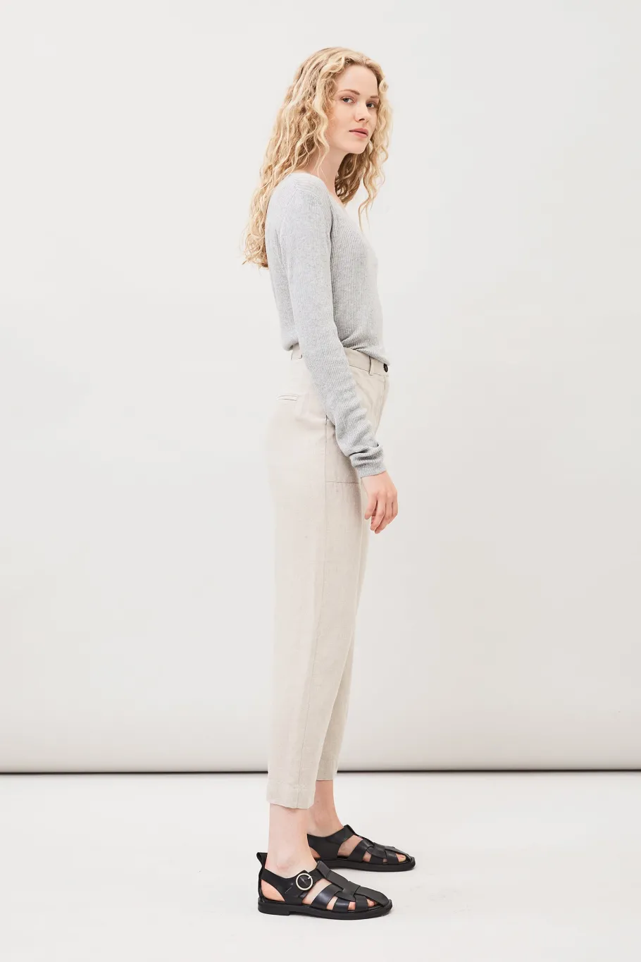 maska_lissy_linen_pants_o_2.webp Maska Lissy Linen Pants Oat Beige^Dame Underdele