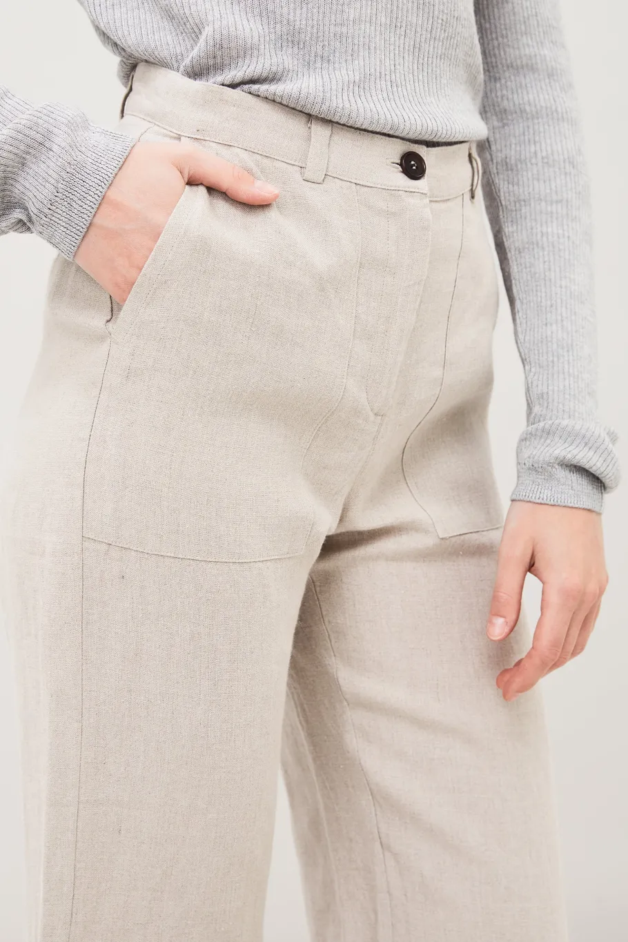 maska_lissy_linen_pants_o_4.webp Maska Lissy Linen Pants Oat Beige^Dame Underdele