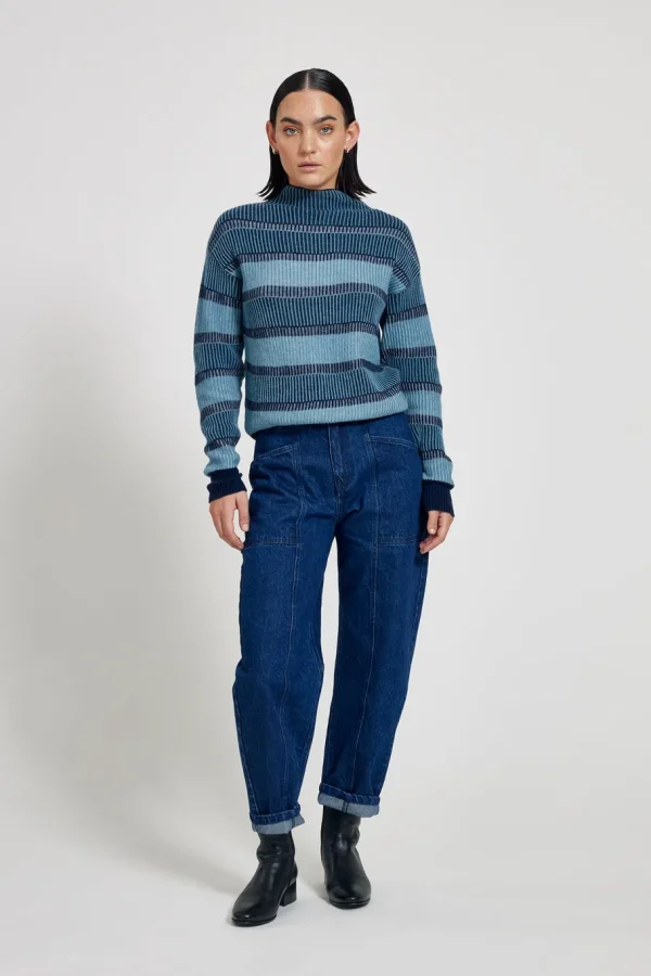 Maska Sweater - Mitzi Wool Sweater Ink Blue^Dame Overdele