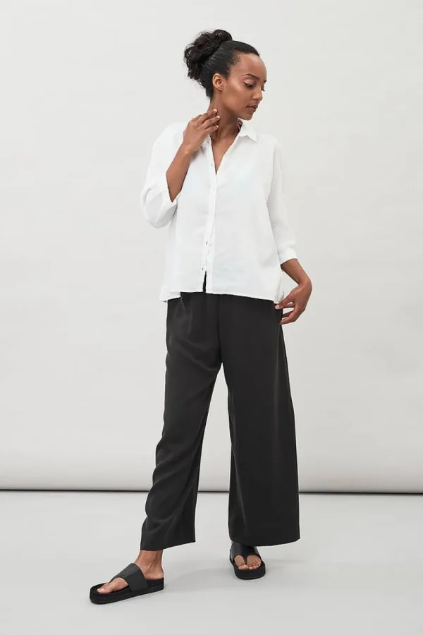 Maska Thea Flowy Tencel Pants - Black^Dame Underdele