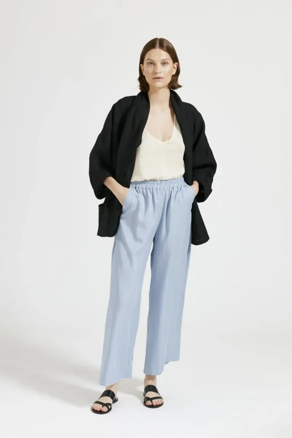 Maska Vira - Kimono wrap linen jacket^Dame Overtøj