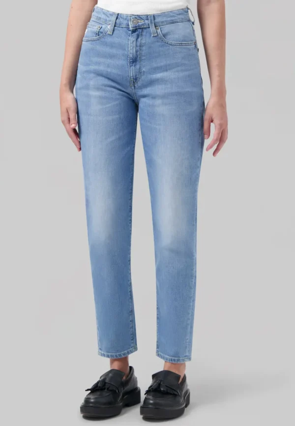 Mud Jeans - Mams Stretch Tapered - Old Stone^Dame Underdele