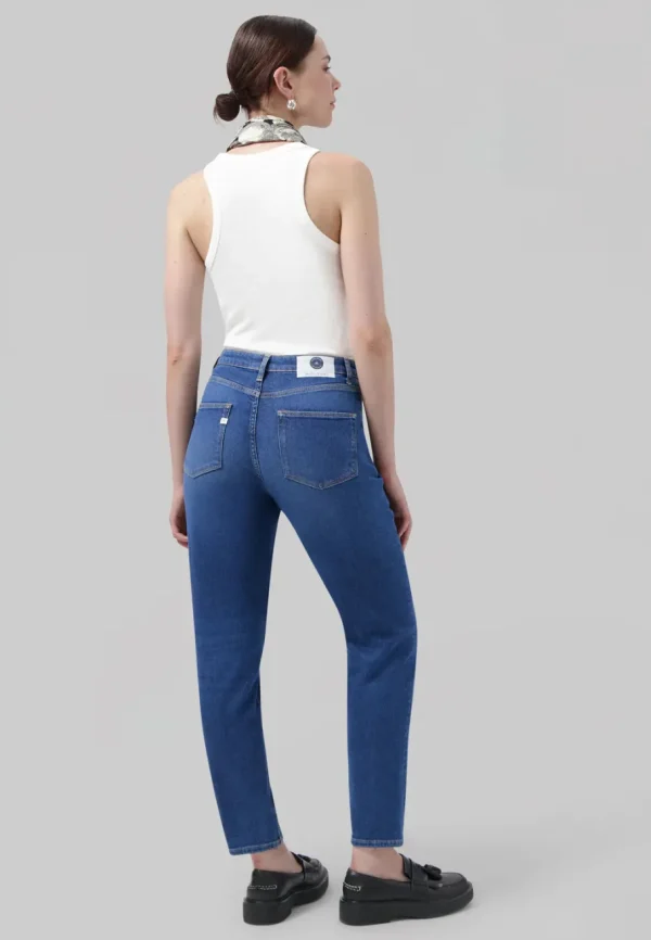 Mud Jeans - Mams Stretch Tapered - Stone Indigo^Dame Underdele