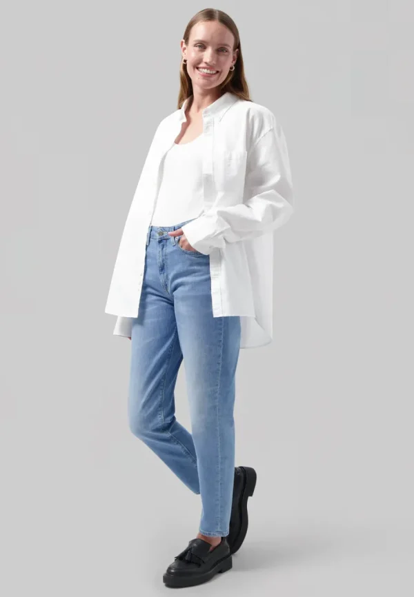Mud Jeans - Mams Stretch Tapered - Old Stone^Dame Underdele