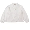 Nudie Jeans - Edith striped dobby blouse offwhite^Dame Overdele