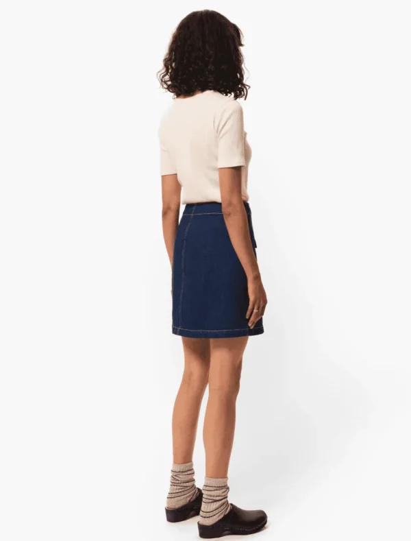 Nudie Jeans Elvy Western Denim Skirt Blue^Dame Underdele