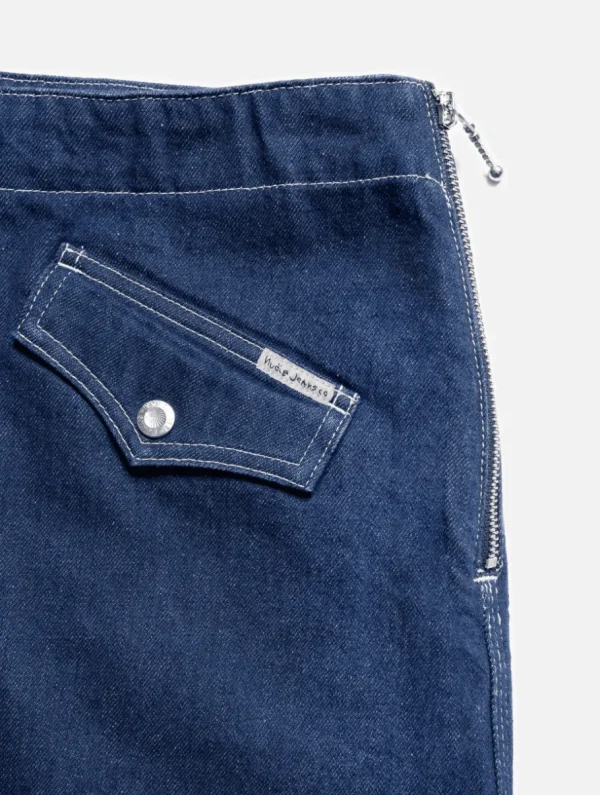 Nudie Jeans Elvy Western Denim Skirt Blue^Dame Underdele