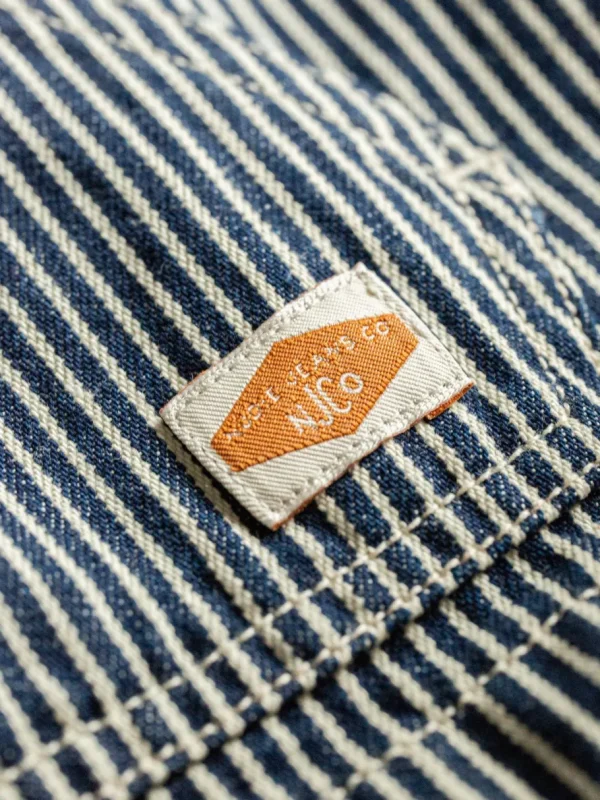 Nudie Jeans Jade Striped Zip Jacket Blue/Offwhite^Dame Overtøj