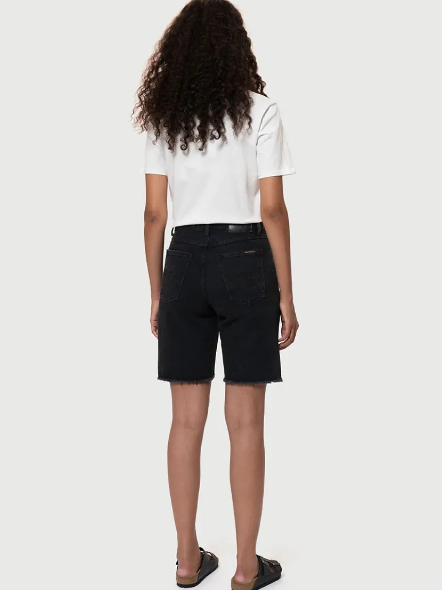nudie_jeans_maud_shorts_s_3.webp Nudie Jeans Maud Shorts sort - økologiske denimshorts^Dame Underdele