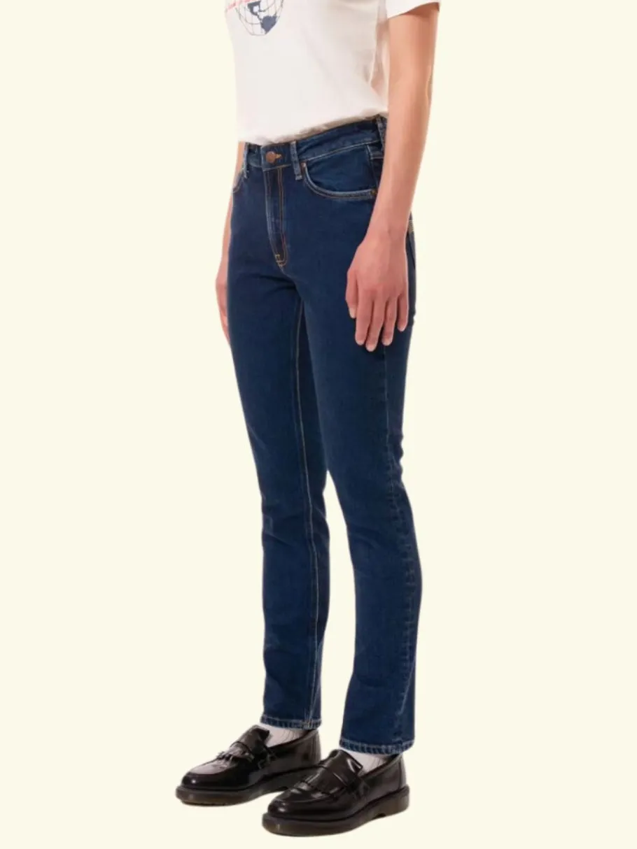 nudie_jeans_mellow_mae_in_0.webp Nudie Jeans Mellow Mae Indigo Rain - Økologiske jeans^Dame Underdele