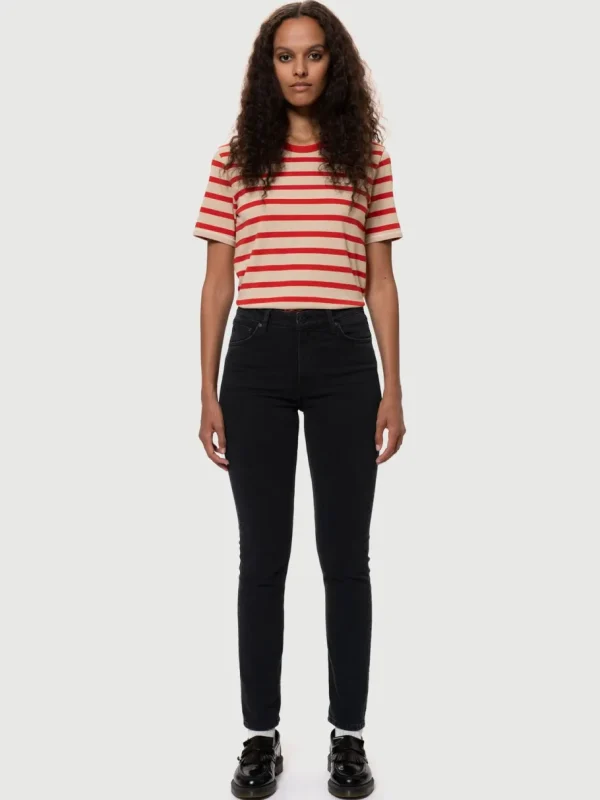 Nudie Jeans Mellow Mae So Black - Økologiske jeans^Dame Underdele