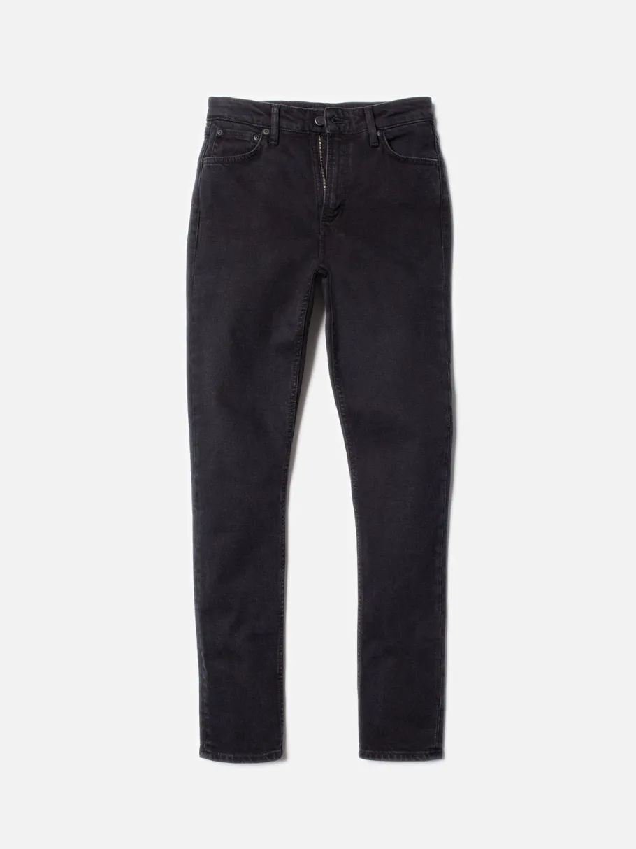 nudie_jeans_mellow_mae_so_3.webp Nudie Jeans Mellow Mae So Black - Økologiske jeans^Dame Underdele