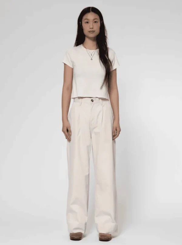 Nudie Jeans Suki Workwear Sailor Pants Ecru^Dame Underdele