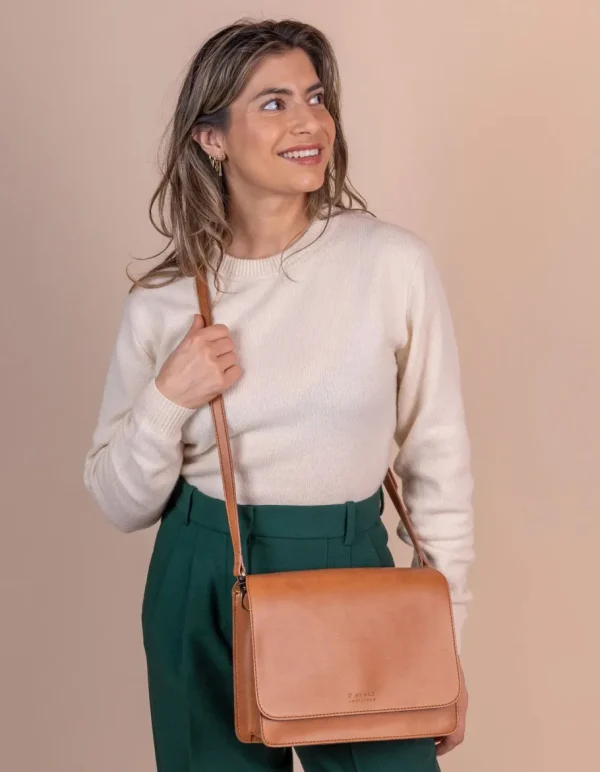 O My Bag Audrey Cognac Apple Leather^Dame Tasker Og Punge