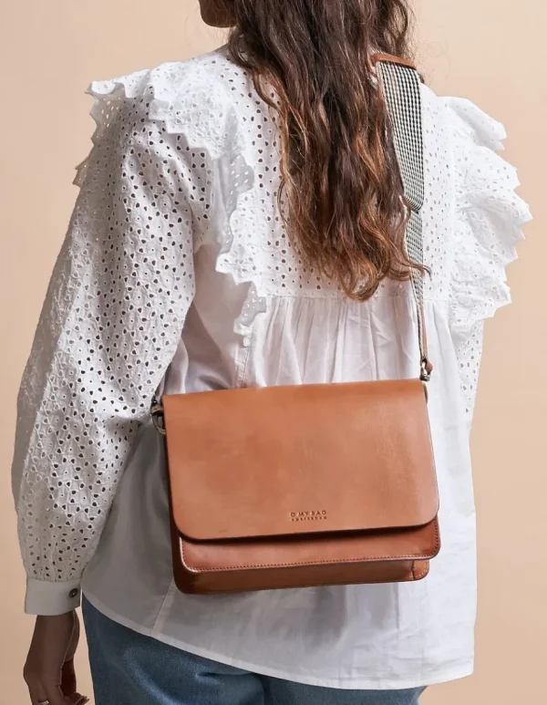 O My Bag Audrey Cognac Lædertaske^Dame Tasker Og Punge