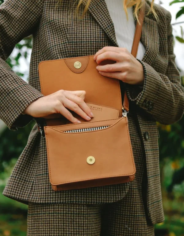 O My Bag Audrey Mini Cognac Vegan^Dame Tasker Og Punge