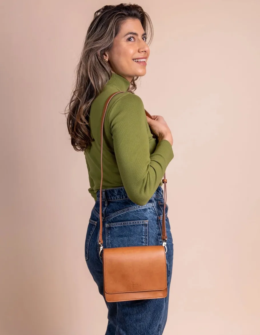 o_my_bag_audrey_mini_cogn_4-1.webp O My Bag Audrey Mini Cognac Vegan^Dame Tasker Og Punge