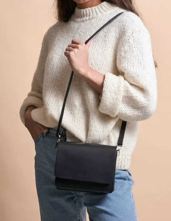 O My Bag Audrey Mini Sort Lædertaske^Dame Tasker Og Punge