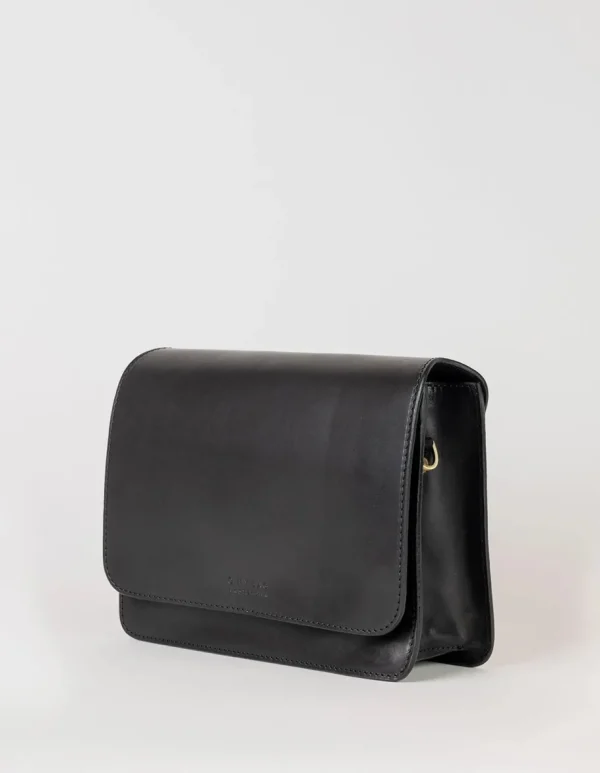 O My Bag Audrey Sort Lædertaske^Dame Tasker Og Punge