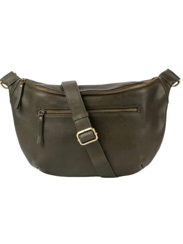 O My Bag Drew Maxi bæltetaske Dark Olive^Dame Tasker Og Punge