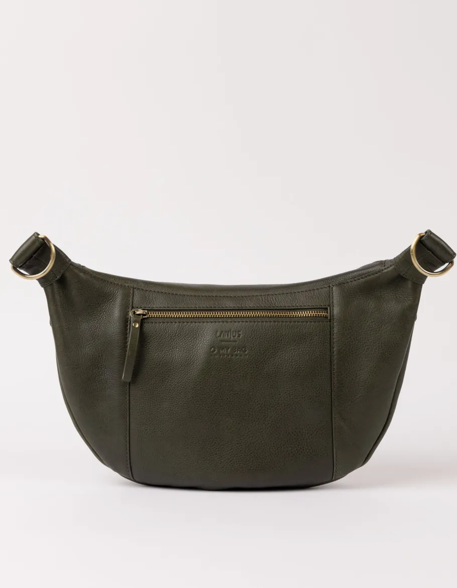 o_my_bag_drew_maxi_blteta_2.webp O My Bag Drew Maxi bæltetaske Dark Olive^Dame Tasker Og Punge