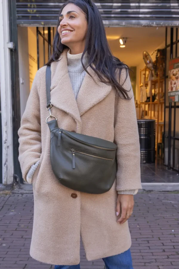 O My Bag Drew Maxi bæltetaske Dark Olive^Dame Tasker Og Punge