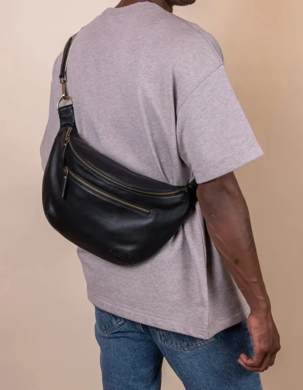 O My Bag Drew Maxi bæltetaske sort læder^Dame Tasker Og Punge