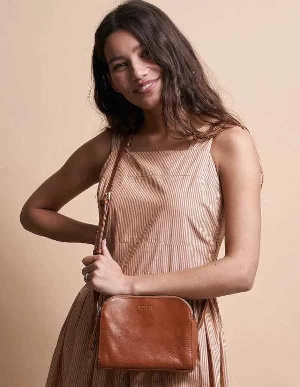 O My Bag Emily Cognac Lædertaske^Dame Tasker Og Punge