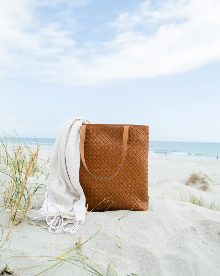 o_my_bag_georgia_flettet__4.webp O My Bag Georgia Flettet Lædertaske cognac^Dame Tasker Og Punge