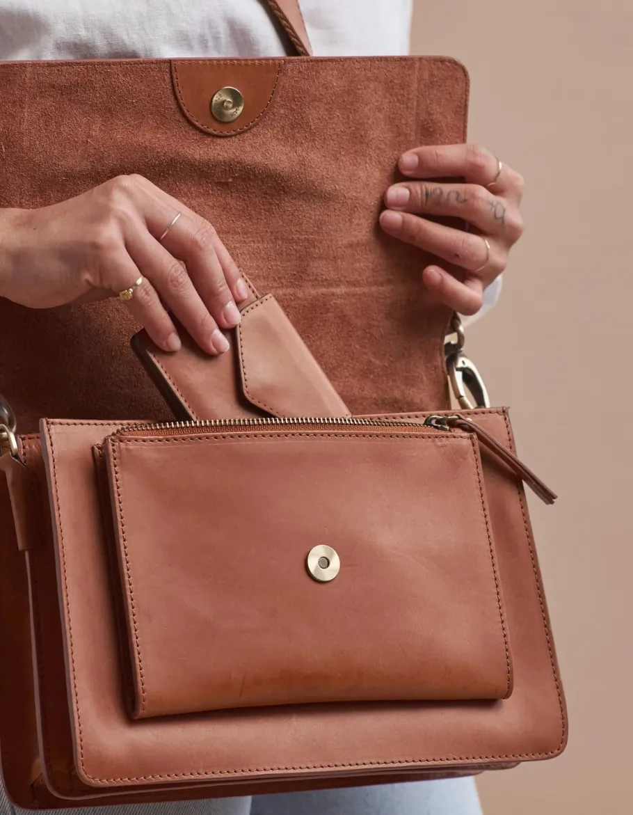o_my_bag_harper_cognac_ld_4.webp O My Bag Harper Cognac Lædertaske^Dame Tasker Og Punge