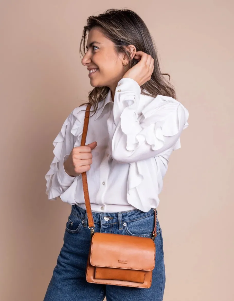 o_my_bag_harper_mini_cogn_7.webp O My Bag Harper Mini Cognac Lædertaske^Dame Tasker Og Punge