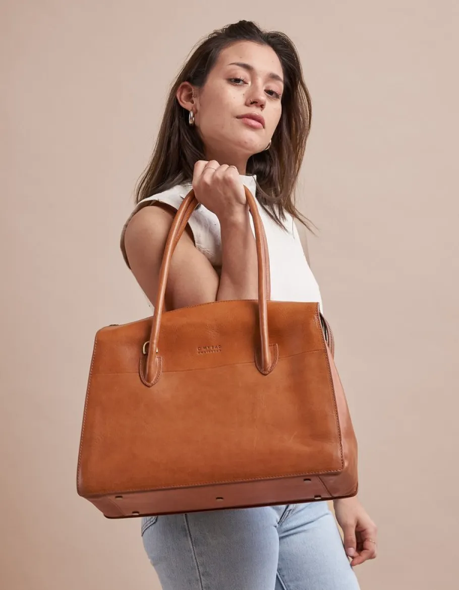 o_my_bag_kate__cognac__sk_4.webp O My Bag Kate - Cognac - Skindtaske^Dame Tasker Og Punge