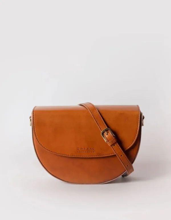 O My Bag Lædertaske Ava cognac - 2 remme^Dame Tasker Og Punge