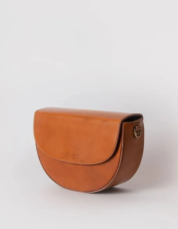 O My Bag Lædertaske Ava cognac - 2 remme^Dame Tasker Og Punge