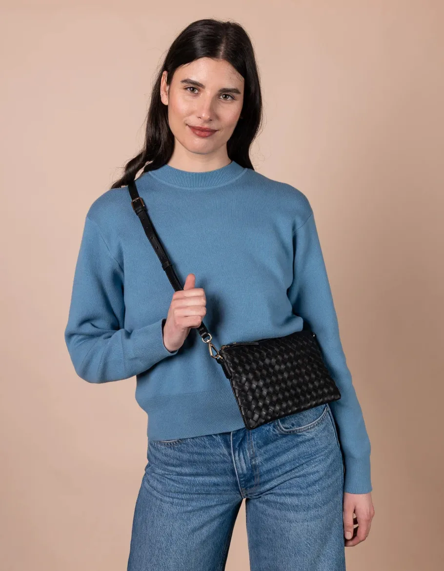 o_my_bag_lexi_flettet_lde_1.webp O My Bag Lexi flettet lædertaske Sort^Dame Tasker Og Punge
