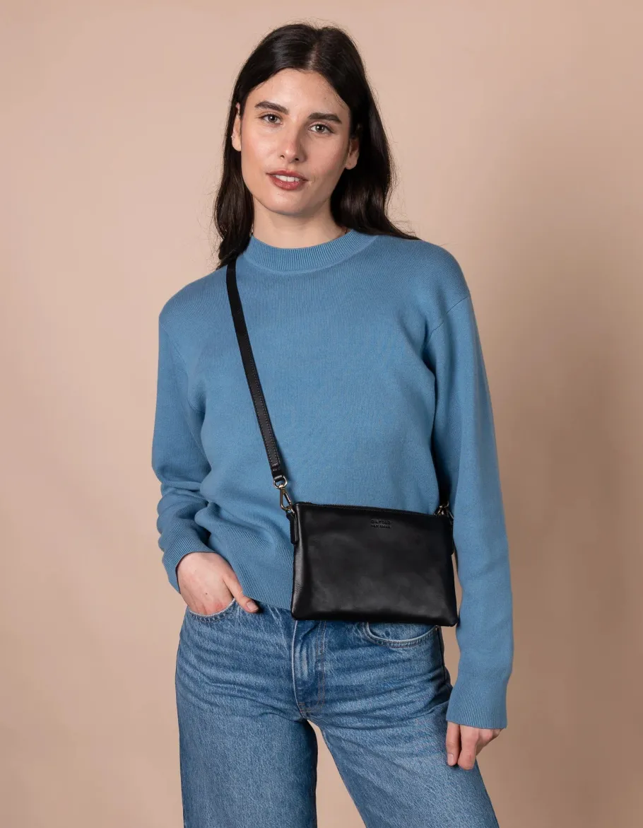 o_my_bag_lexi_flettet_lde_6.webp O My Bag Lexi flettet lædertaske Sort^Dame Tasker Og Punge