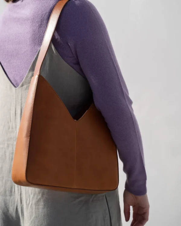 O My Bag Vicky Lædertaske Cognac^Dame Tasker Og Punge