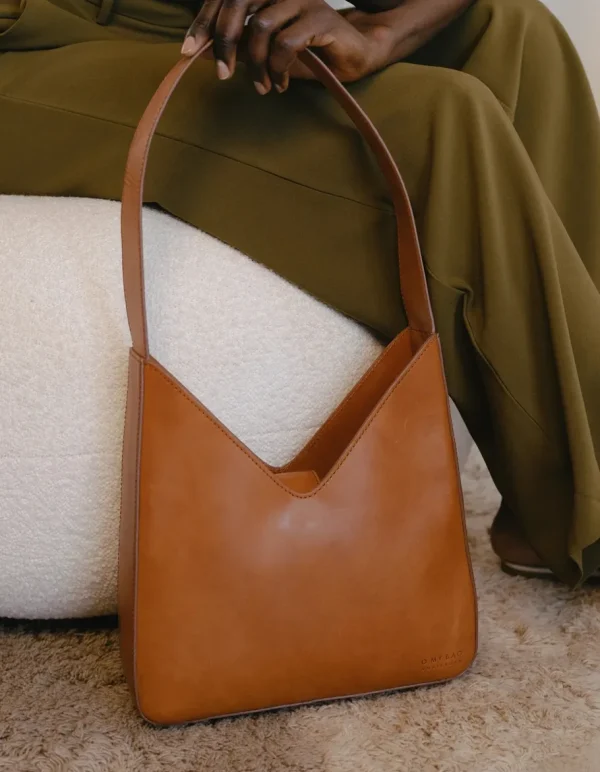 O My Bag Vicky Lædertaske Cognac^Dame Tasker Og Punge