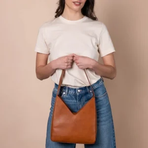 O My Bag Vicky Lædertaske Cognac^Dame Tasker Og Punge