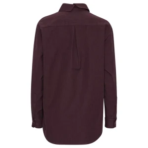 Schulz by Crowd - Skjorte i økologisk bomuld - Sanne Oversize shirt bordeaux^Dame Overdele