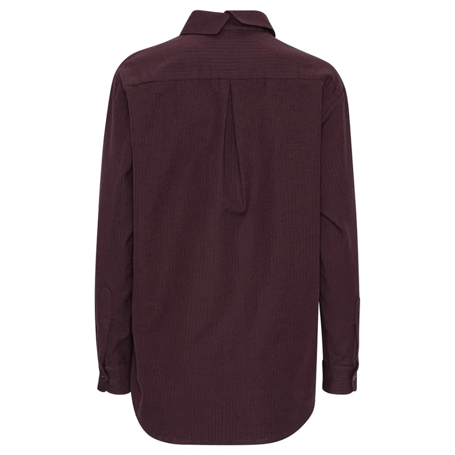schulz_by_crowd__skjorte__1.webp Schulz by Crowd - Skjorte i økologisk bomuld - Sanne Oversize shirt bordeaux^Dame Overdele