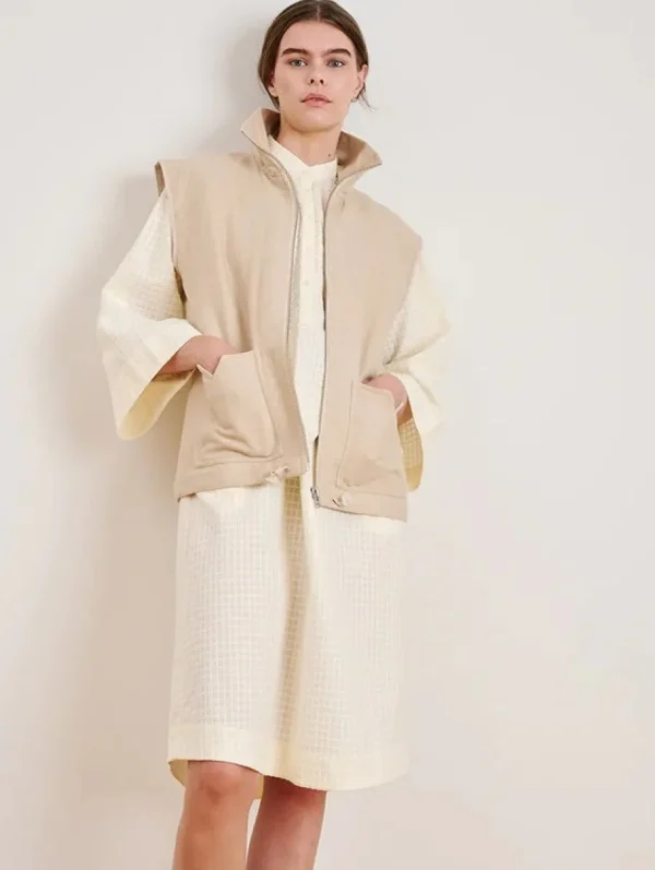 Schulz by Crowd Jussi Vest Beige^Dame Overdele