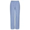Schulz by Crowd Panne Organic Cotton Pants Delosca Blue/white^Dame Underdele