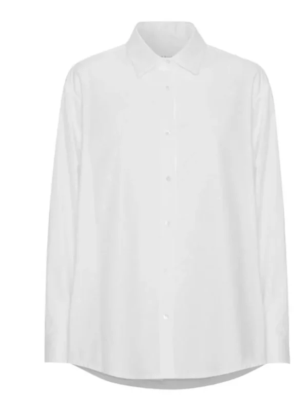 Schulz by Crowd Sanne oversize organic cotton white^Dame Overdele