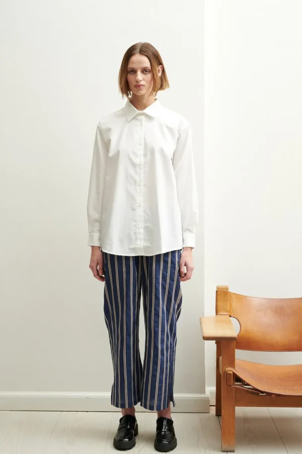 Schulz by Crowd Sanne oversize organic cotton white^Dame Overdele