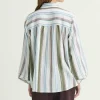 Schulz by Crowd Selma Shirt Striped Tencel^Dame Overdele